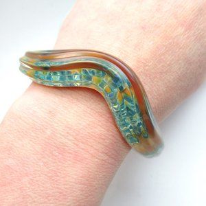 Glass Cuff Bracelet